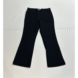 Levi's Signature Misses 12M At Waist Bootcut Black Jeans Stretch H1